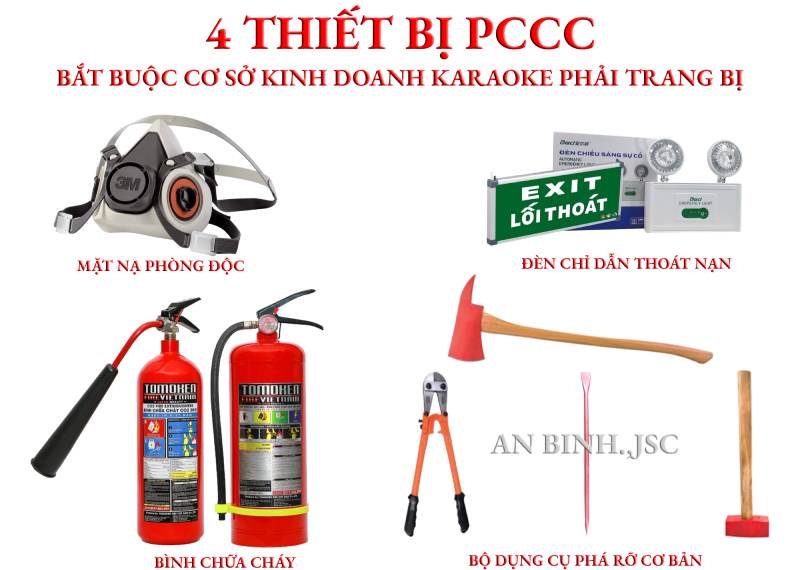 4 thiết bị PCCC bắt buộc phải trang bị đối với cơ sở kinh doanh karaoke