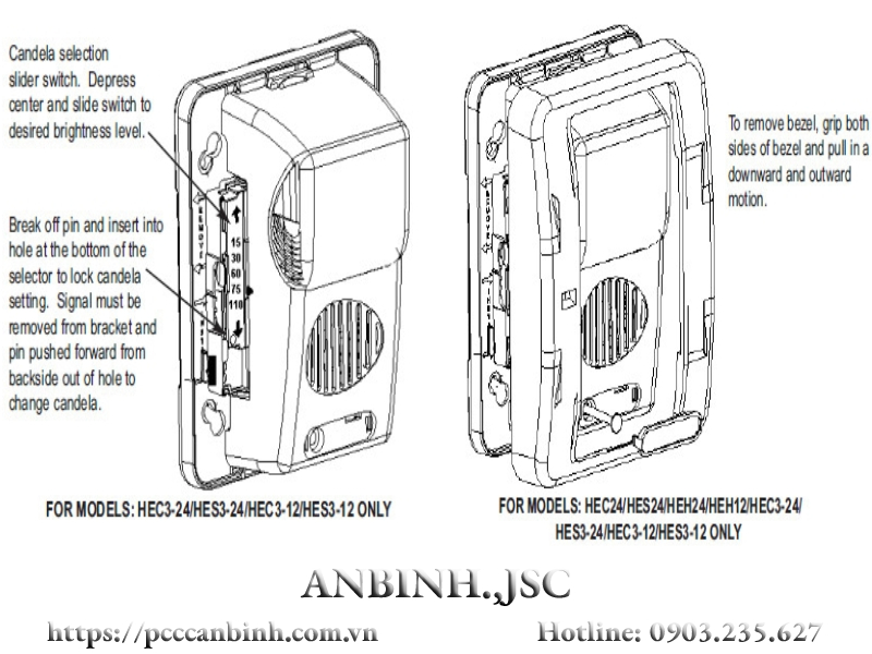 Hướng dẫn cách lắp đặt và tách 2 bộ phận riêng biệt còi đèn trong HEC3