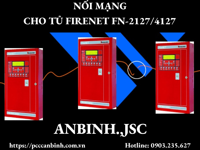 Thực hiện nối mạng cho trung tâm báo cháy địa chỉ Hochiki Firenet FN-2127/4127