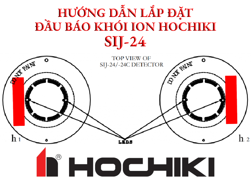 Hướng dẫn lắp đặt và sử dụng đầu báo khói ion Hochiki SIJ-24