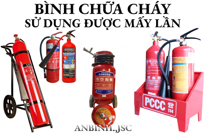Bình chữa cháy dùng được mấy lần? Xịt hết có bơm lại được không?