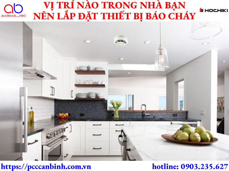 Vị trí nào trong nhà bạn cần lắp đặt thiết bị báo cháy?
