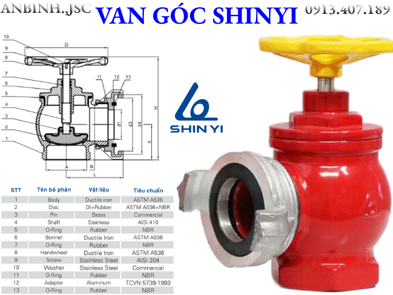 Top 5 thương hiệu van góc chữa cháy bán chạy nhất hiện nay.