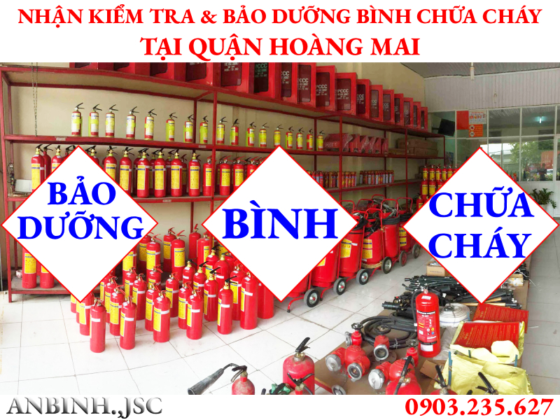 Kiểm tra và bảo dưỡng bình chữa cháy tại Quận Hoàng Mai