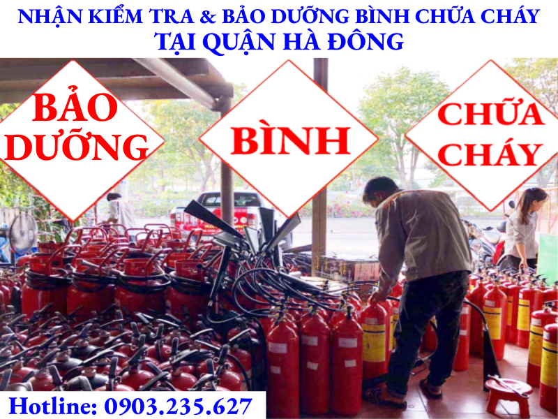 Kiểm tra và bảo dưỡng bình chữa cháy tại Quận Hà Đông