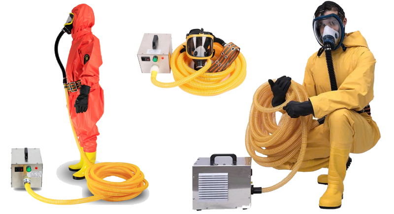 Mặt nạ phòng độc cách ly có máy tạo oxy