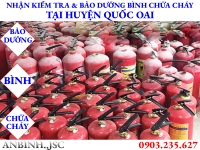 Kiểm tra và bảo dưỡng bình chữa cháy tại huyện Quốc Oai
