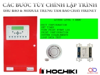 Các bước tùy chỉnh lập trình đầu báo và module trung tâm báo cháy Firenet