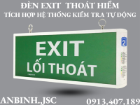 Đèn thoát hiểm tích hợp hệ thống kiểm tra tự động