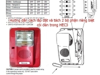 Hướng dẫn cách lắp đặt và tách 2 bộ phận riêng biệt còi đèn trong HEC3
