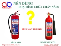 Bình chữa cháy bột và khí CO2 nên dùng loại nào tốt hơn?