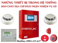 Những thiết bị trong hệ thống báo cháy địa chỉ đảm nhận nhiệm vụ gì?