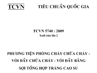 Quy định về cuộn vòi chữa cháy theo TCVN 5740 : 2009