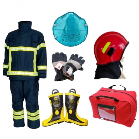 Bộ trang phục chống cháy Nomex KTFSN300  Korea chịu nhiệt 300 độ màu xanh đen