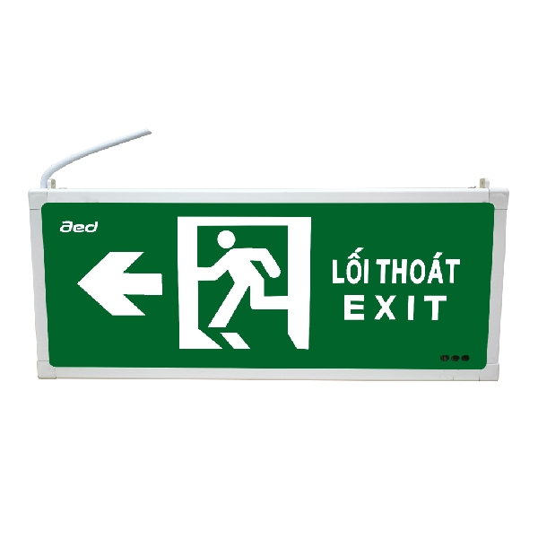 Đèn Exit hai mặt chỉ một hướng - Song ngữ