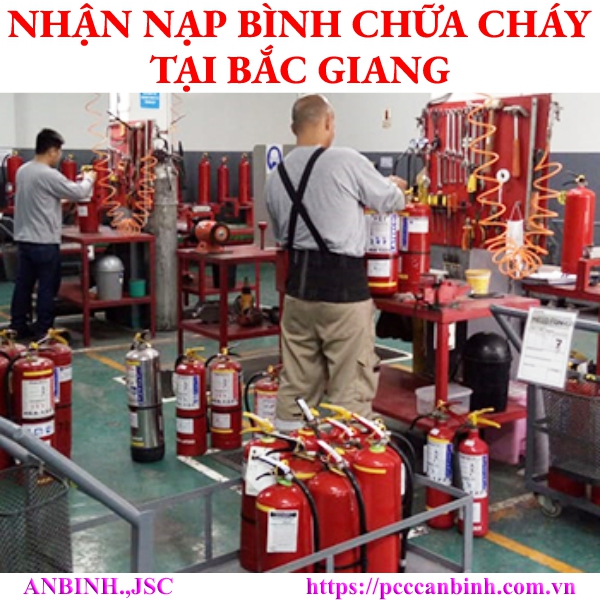 Nạp bình chữa cháy tại Bắc Giang