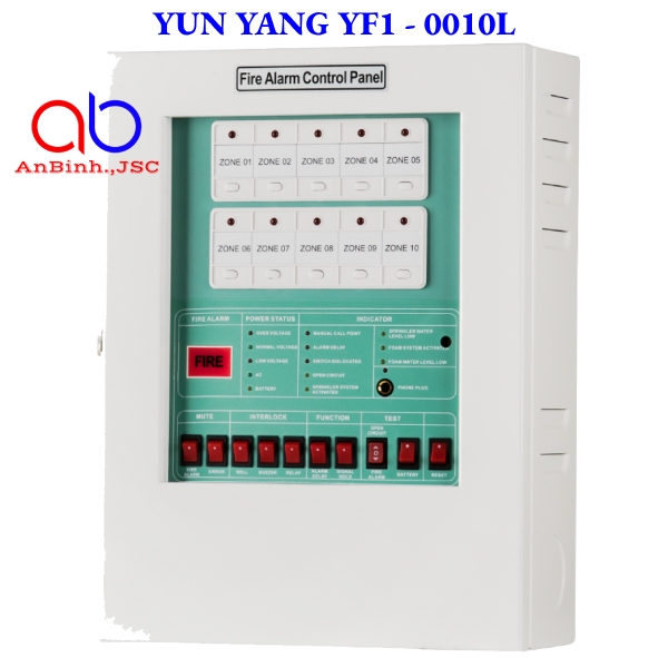  Tủ trung tâm báo cháy 10 kênh Yun Yang YF1-0010L